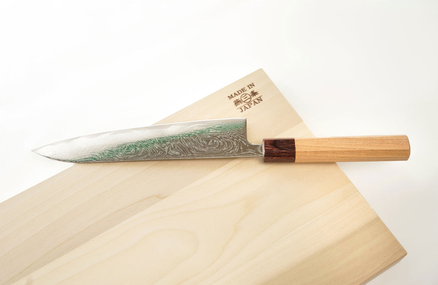 Koujin Hamono AUS10 Nickel Damascus Gyuto, 210 mm - Shinobi Industries -  -  - 