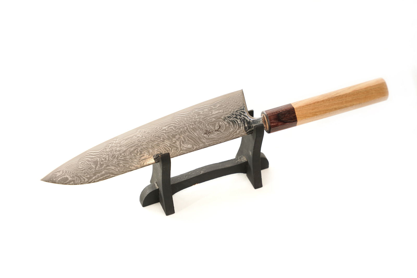 Koujin Hamono AUS10 Nickel Damascus Gyuto, 210 mm - Shinobi Industries -  -  - 