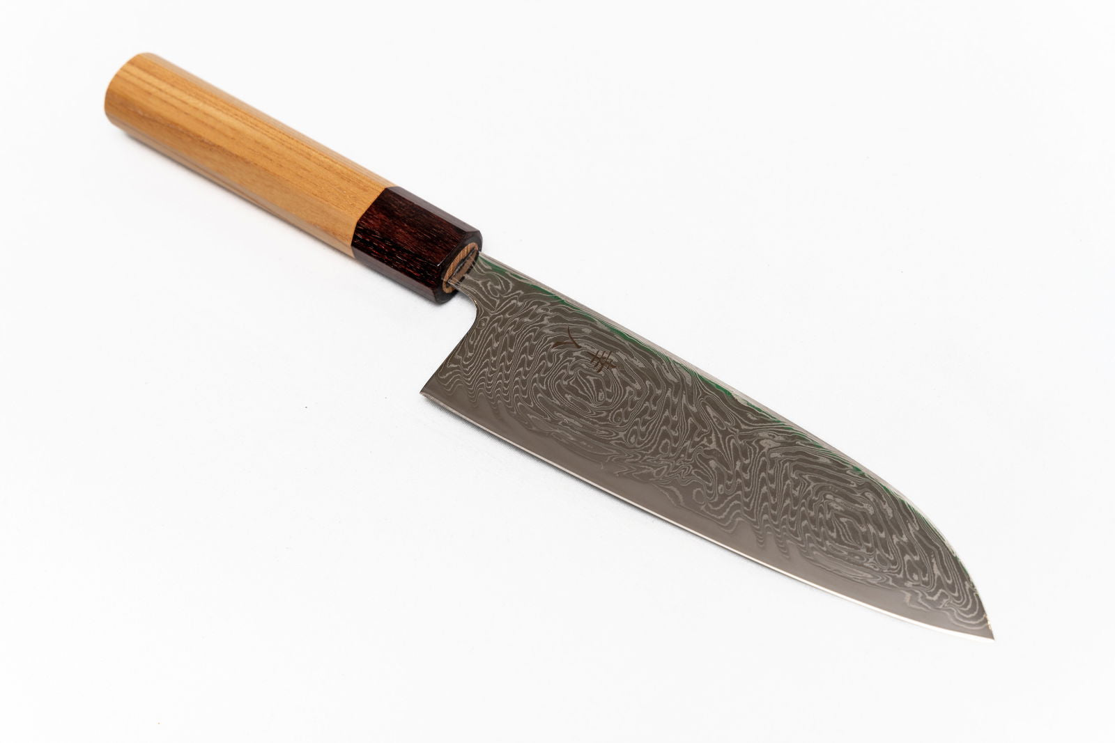 Koujin Hamono AUS10 Nickel Damascus Santoku, 165 mm - Shinobi Industries -  -  - 