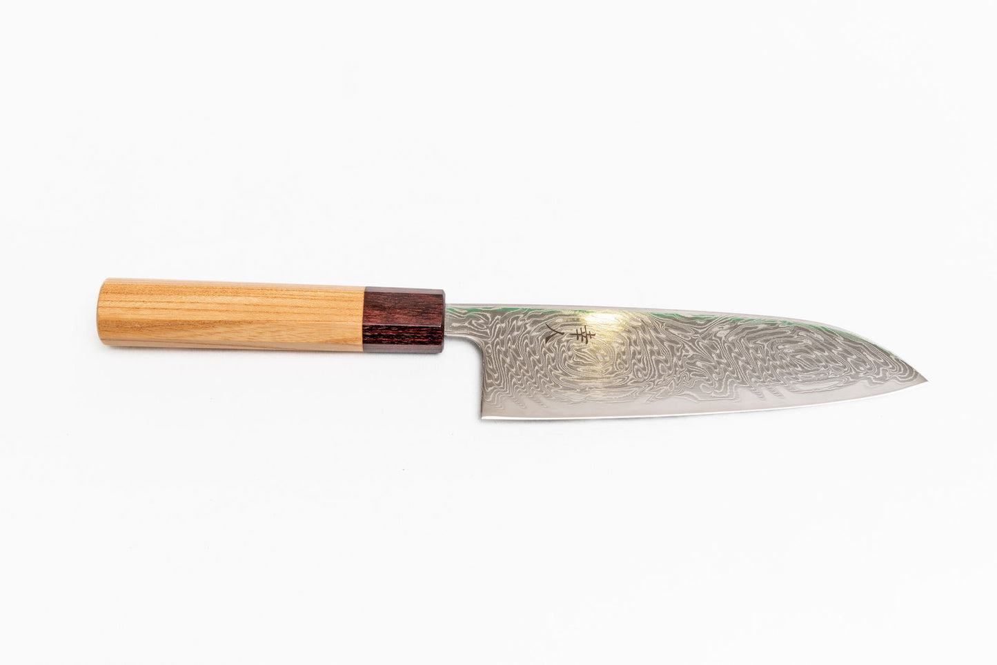 Koujin Hamono AUS10 Nickel Damascus Santoku, 165 mm - Shinobi Industries -  -  - 