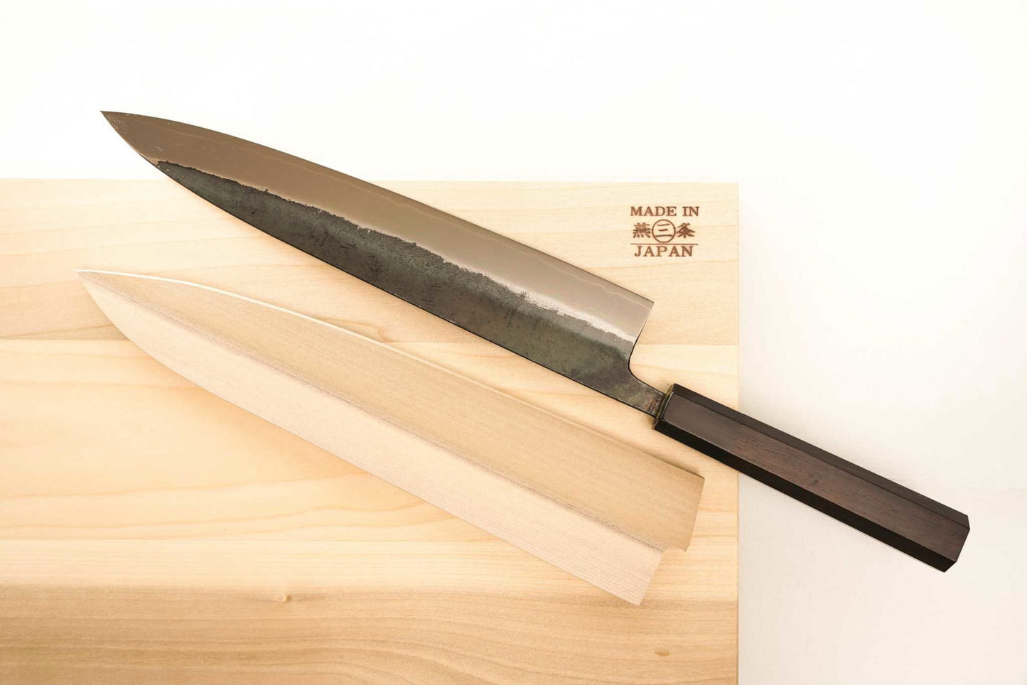 Koujin Hamono Aogami #2 Kurouchi Gyuto, mirror polish 270 mm - Shinobi Industries -  -  - 