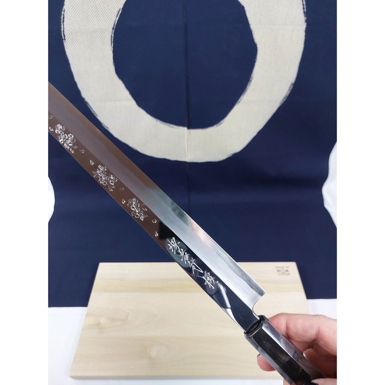 Sakai Takayuki/Michiko Kubota Shirogami #1 Sakimaru Takohiki, Sakura, 300 mm - Shinobi Industries -  -  - 