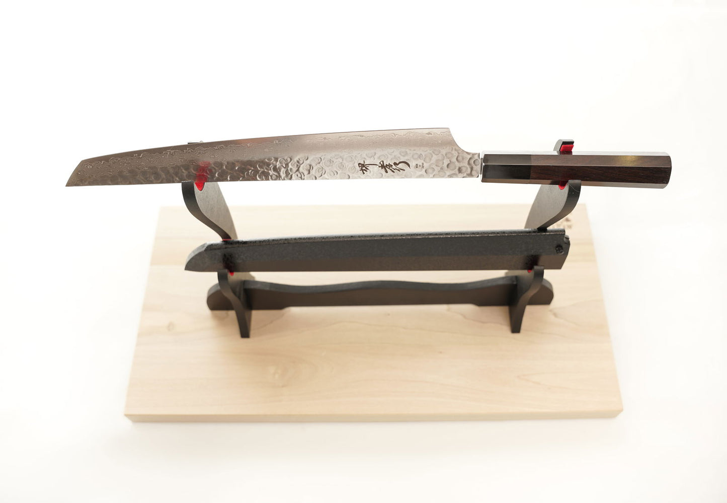 Sakai Takayuki AUS10 45 layer Damascus Genbu Sujihiki, 300 mm - Shinobi Industries -  -  - 