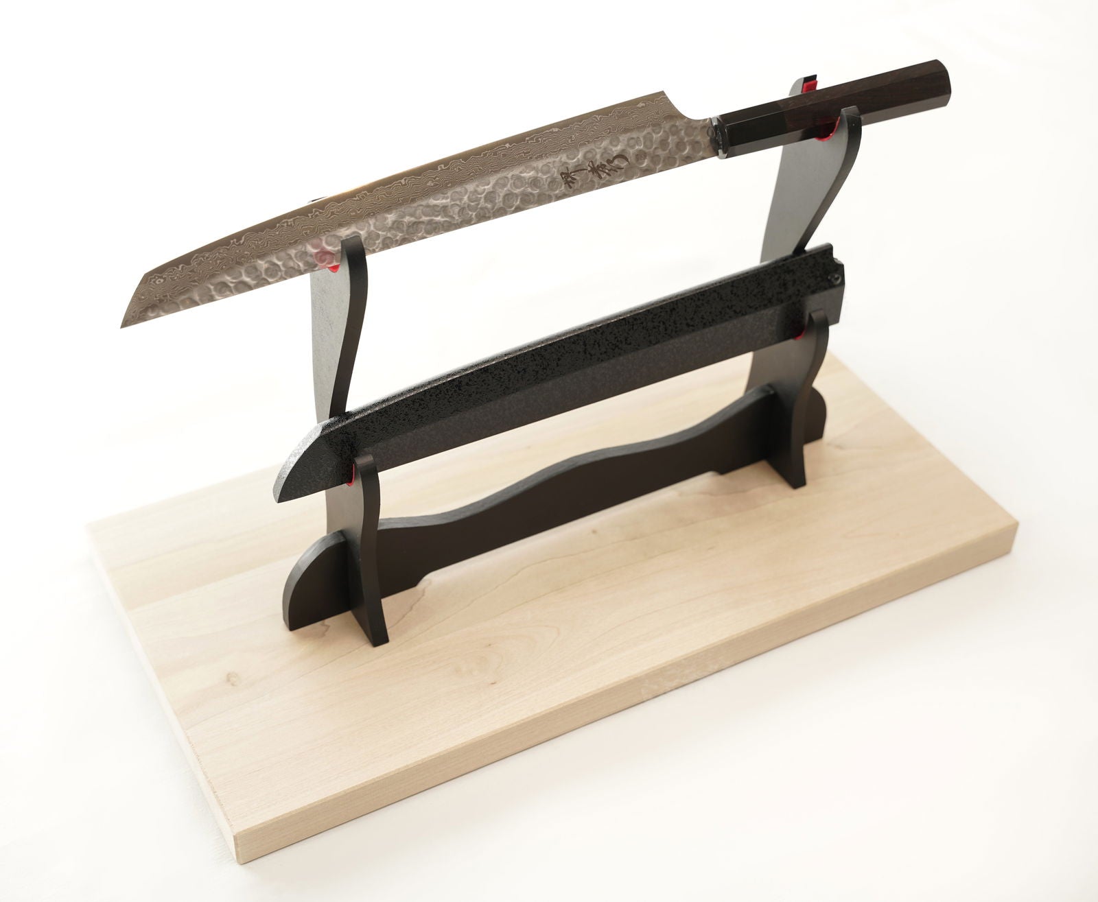 Sakai Takayuki AUS10 45 layer Damascus Genbu Sujihiki, 300 mm - Shinobi Industries -  -  - 